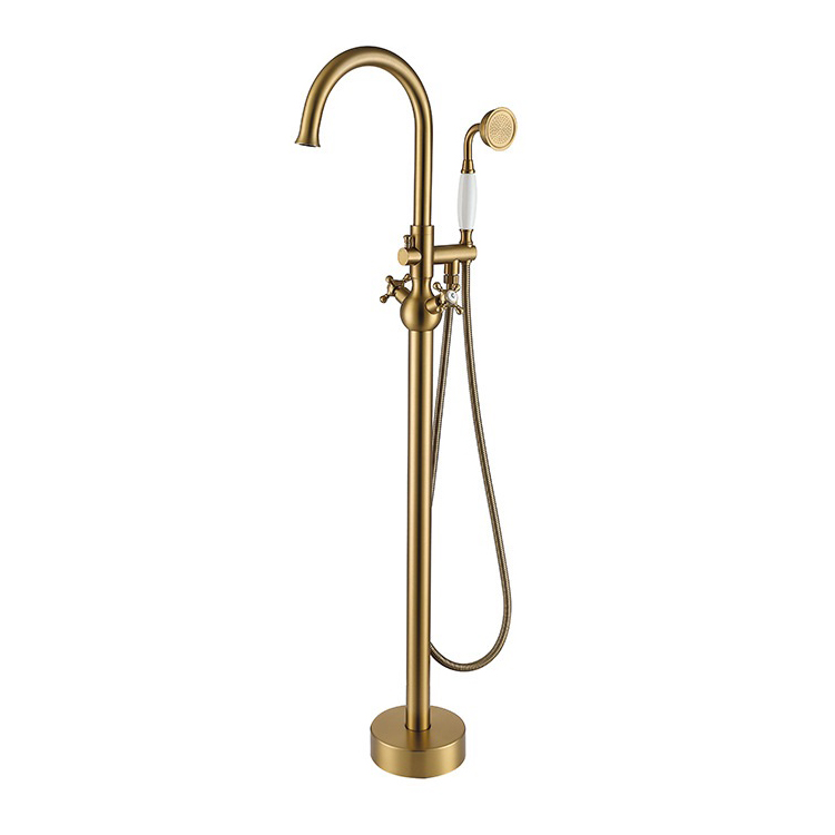 Grifo para bañera con montaje en suelo para baño, grifo independiente para bañera