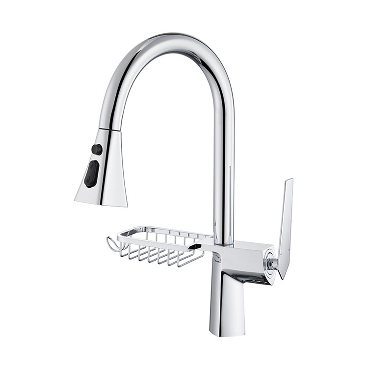Grifos mezcladores de cocina fríos y calientes Grifos de fregadero de cocina con rociador abatible