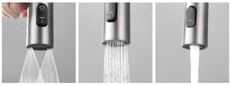 Grifo giratorio moderno de 360 ​​grados para fregadero de cocina, grifo extraíble con pantalla Digital de temperatura