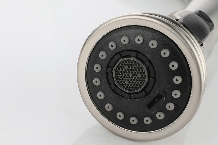 Mezclador de agua de cocina retráctil, grifo de cocina abatible de acero inoxidable 304